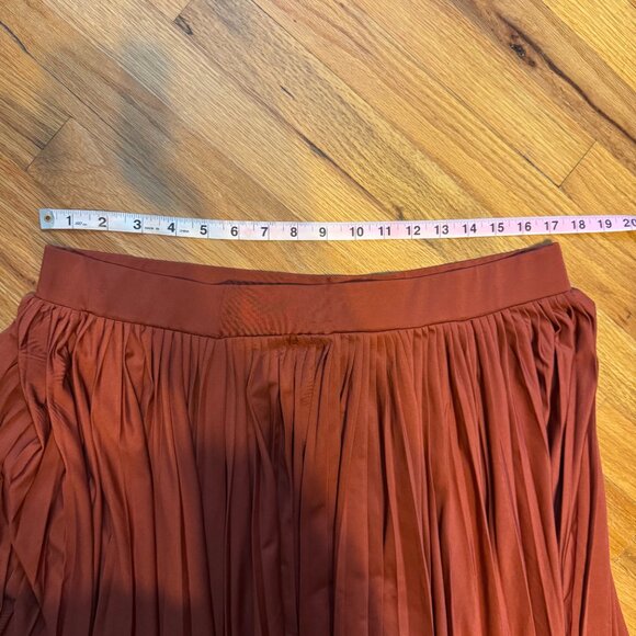 Eloquii Elements Pleated Skirt 🧡 Rust / Copper 🍁🍂 Size 18/20, midi length - Picture 9 of 9